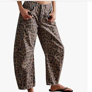 Leopard Print Women's Jeans